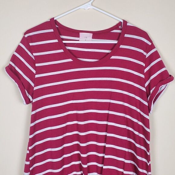 T.la Anthropologie Striped Front Tie Shirt - Picture 2 of 7